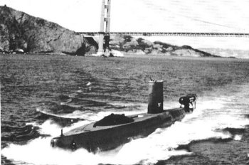 USS halibut with disguised chamber for diving 